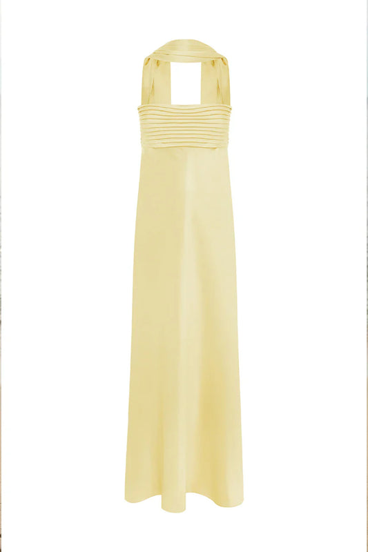 Runaway The Label Elsa Lemon Maxi Dress