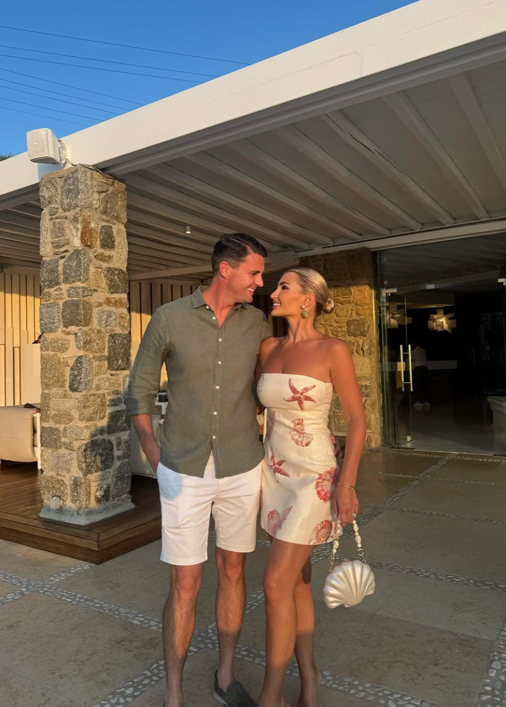 Runaway The Label Ibiza Sand Seashell Sequin Mini Dress