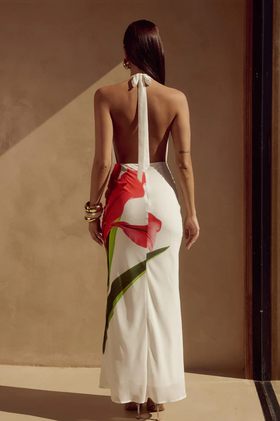 Runaway The Label Jasmina Red Lily Maxi Dress