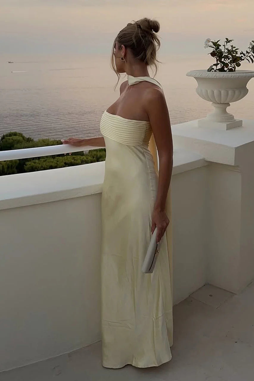Elsa Lemon Maxi Dress