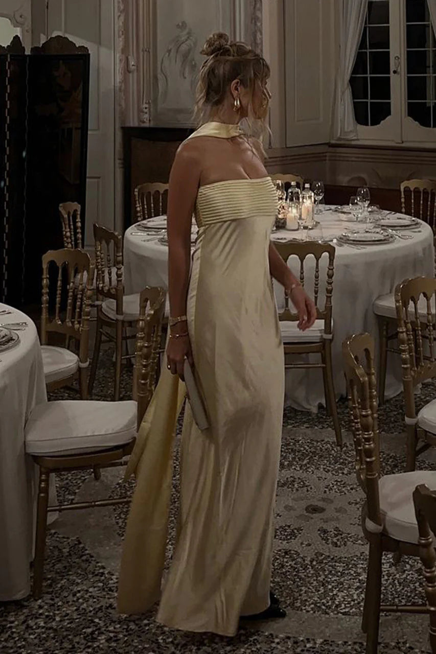 Elsa Lemon Maxi Dress